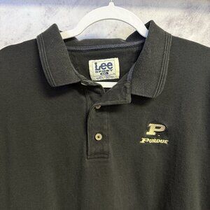 Vintage Purdue University Polo Shirt Mens 2XL Lee Sport